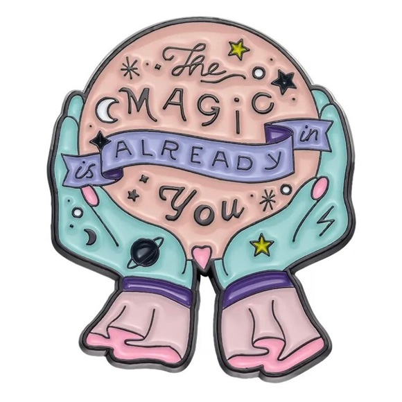 6/$30 The Magic Is Already In You Crystal Ball Enamel Pin - Picture 1 of 2